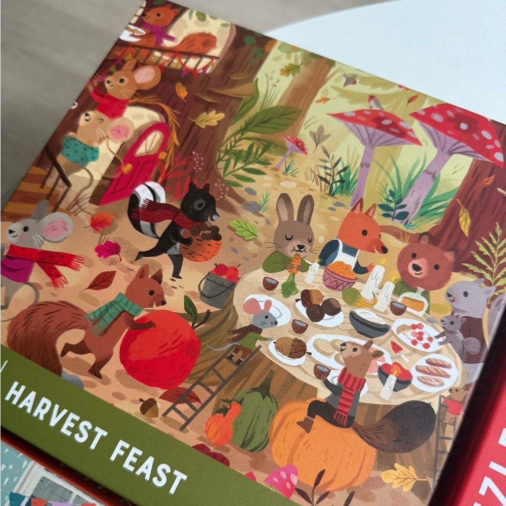 Galison Harvest Feast Animal Puzzle